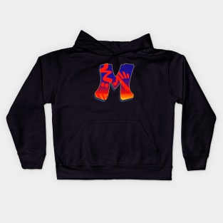 Letter M - Night Sky Kids Hoodie